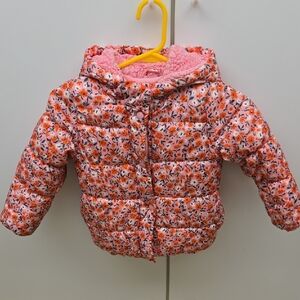 Carter's Pink and Orange Floral Jacket